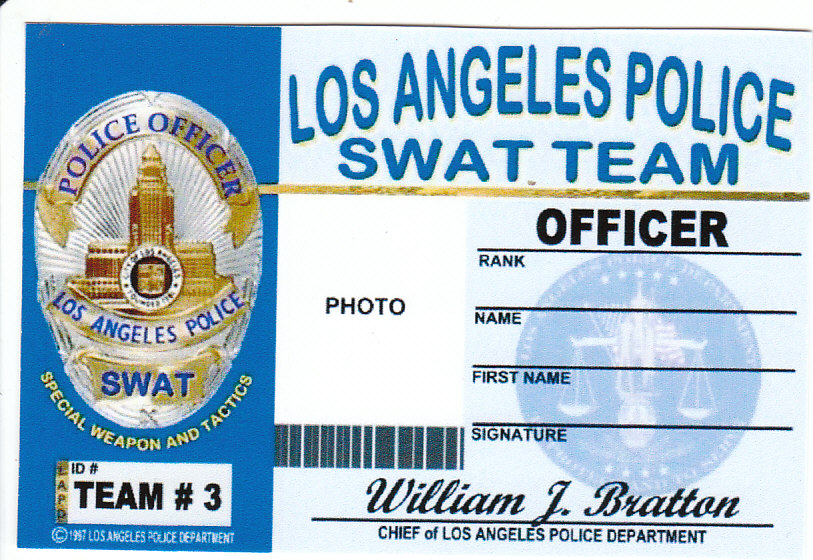 Officer SWAT Team of Los Angeles Police Department ...